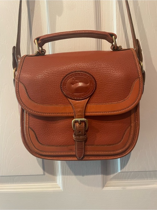 Dooney & Bourke Handbags - Dooney & Bourke British Tan all weather Leather Handbag. Made in USA Label.